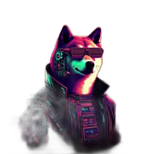 robot, mask, animal, creature, cyberpunk, vaporwave, pixel art, concept art transparent PNG cut-out