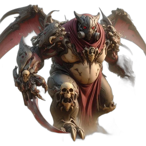 dragon, creature, mask, concept art, fantasy art, 3d render, comic book art, red transparent PNG cut-out