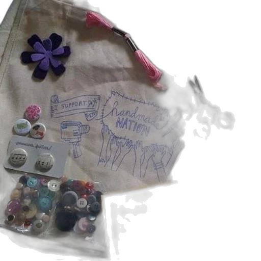 jewelry, jacket, craft, supplies, including, buttons, embroidery, thread transparent PNG cut-out