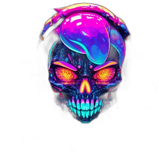mask, face, jacket, jewelry, vaporwave, cyberpunk, 3d render, pixel art transparent PNG cut-out