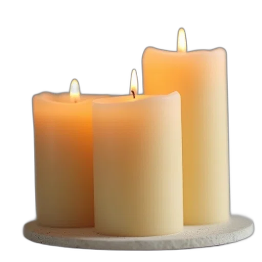 fire, set, three, handmade transparent PNG cut-out
