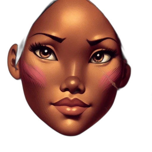 face, mask, crown, jewelry, photorealistic, fantasy art, concept art, 3d render transparent PNG cut-out