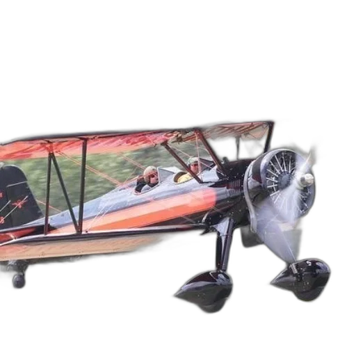 car, weapon, robot, vintage, biplane, red, wings, black transparent PNG cut-out