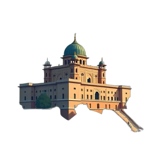 building, crown, staff, 3d render, concept art, pixel art, photorealistic, illustration transparent PNG cut-out