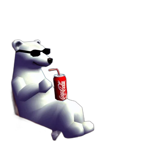 bottle, animal, food, robot, 3d render, pixel art, concept art, vaporwave transparent PNG cut-out