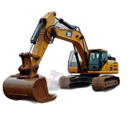 robot, large, excavator, loader transparent PNG cut-out