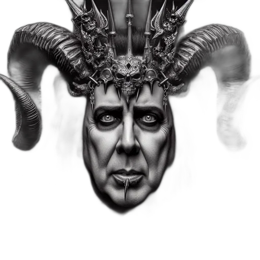 mask, face, dragon, crown, fantasy art, photorealistic, concept art, 3d render transparent PNG cut-out