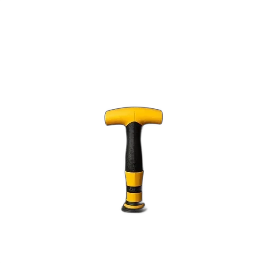 staff, weapon, furniture, umbrella, 3d render, pixel art, yellow, black transparent PNG cut-out