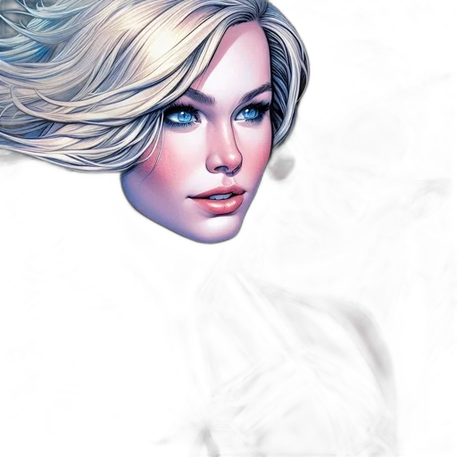 face, mask, hair, dress, fantasy art, photorealistic, concept art, comic book art transparent PNG cut-out
