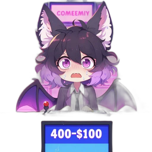 creature, dragon, vaporwave, anime, pixel art, concept art, animated, character transparent PNG cut-out