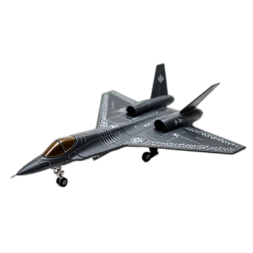 weapon, 3d render, concept art, detailed, model, stealth, bomber, aircraft transparent PNG cut-out