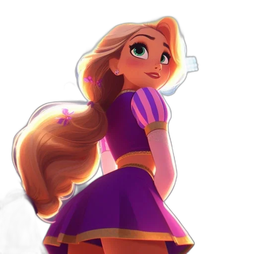 dress, staff, crown, hair, concept art, fantasy art, pixel art, cartoon transparent PNG cut-out
