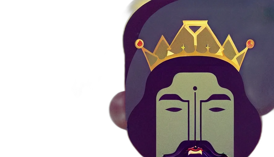 crown, concept art, king, face transparent PNG cut-out