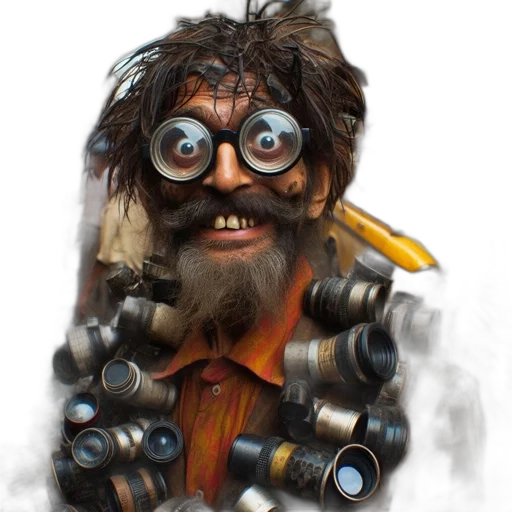 staff, face, mask, robot, concept art, photorealistic, 3d render, comic book art transparent PNG cut-out
