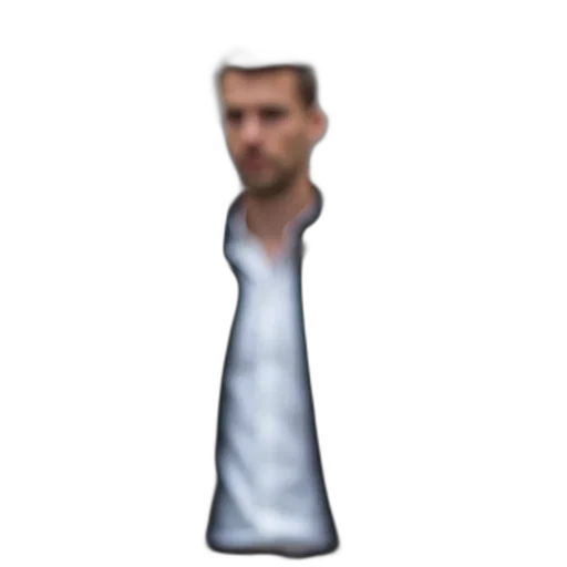 staff, dress, jacket, robot, pixel art, concept art, 3d render, cartoon transparent PNG cut-out