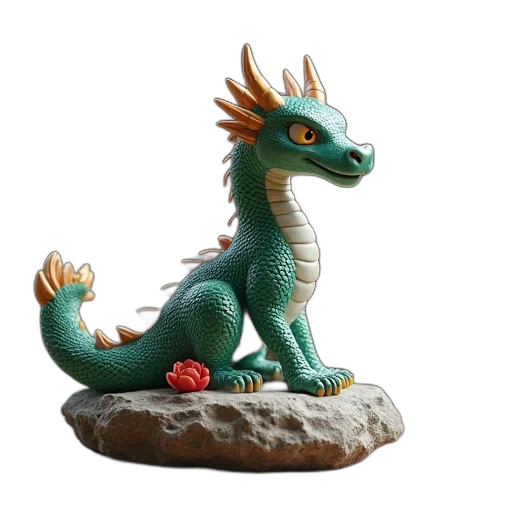 dragon, creature, 3d render, fantasy art transparent PNG cut-out