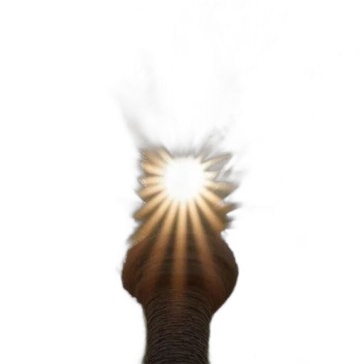 staff, hair, weapon, jewelry, 3d render, photorealistic, fire, close-up transparent PNG cut-out
