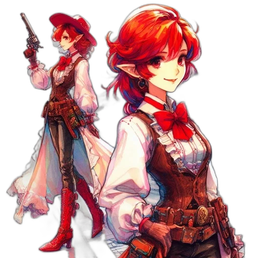 staff, weapon, concept art, pixel art, fantasy art, anime, red, two transparent PNG cut-out