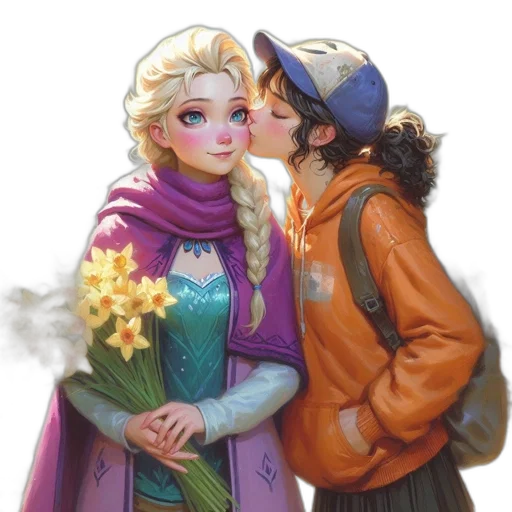 crown, concept art, fantasy art, pixel art, watercolor, snow, underwater, colorful transparent PNG cut-out