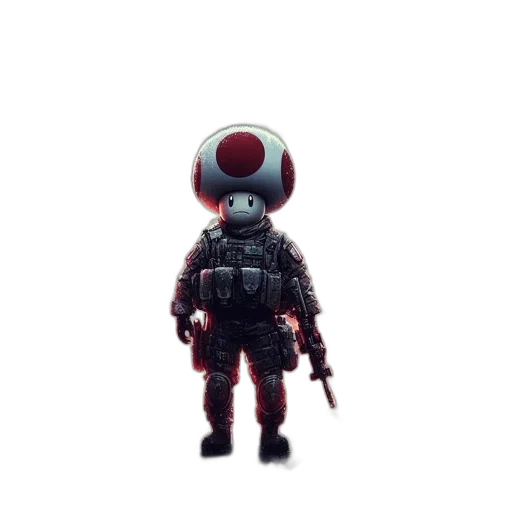 robot, weapon, creature, staff, concept art, pixel art, 3d render, cyberpunk transparent PNG cut-out