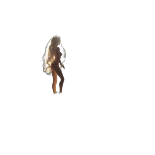 dress, creature, hair, robot transparent PNG cut-out