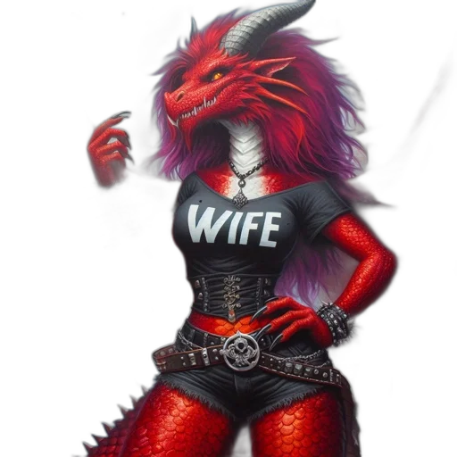 dragon, dress, weapon, creature, fantasy art, concept art, pixel art, comic book art transparent PNG cut-out