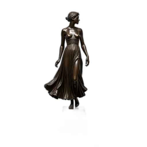 dress, jewelry, concept art, 3d render, photorealistic, earth tones, dark, bronze transparent PNG cut-out