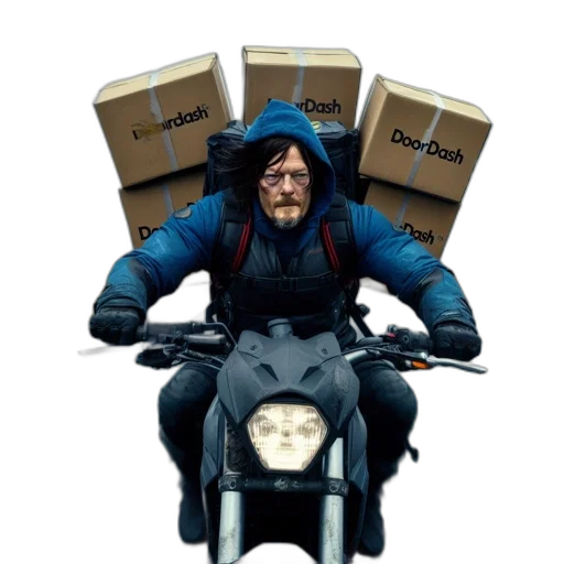 jacket, furniture, animal, concept art, image, shows, man, motorbike transparent PNG cut-out