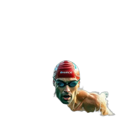 creature, animal, mask, face, pixel art, underwater, swimmer, races transparent PNG cut-out