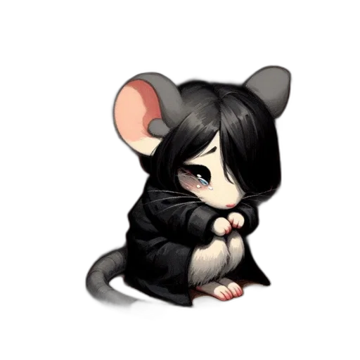 animal, creature, staff, pixel art, concept art, cartoon, cyberpunk, dark transparent PNG cut-out
