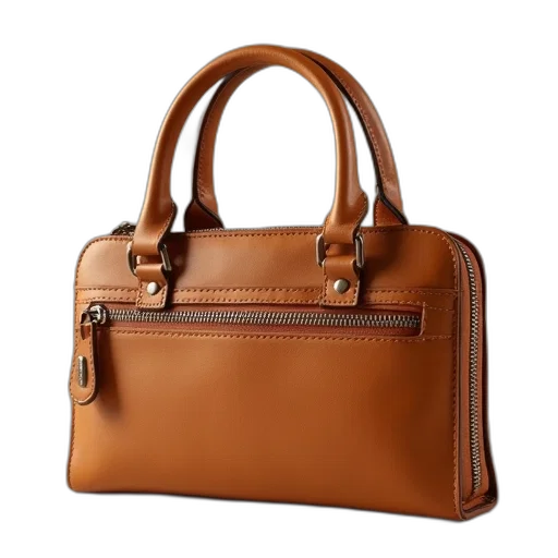 earth tones, tan, wallet, brown, zipper, handles transparent PNG cut-out