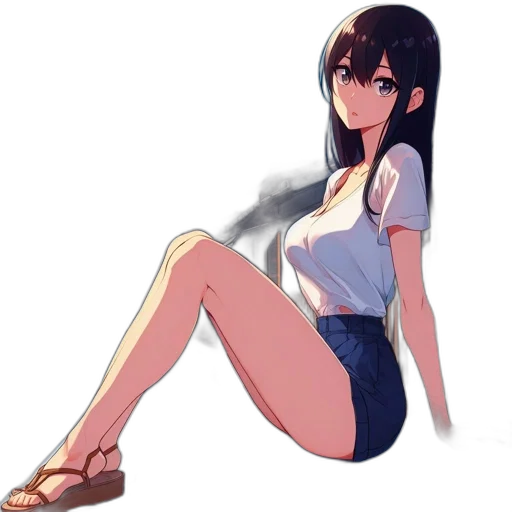 dress, shoes, weapon, robot, anime, pixel art, concept art, cartoon transparent PNG cut-out