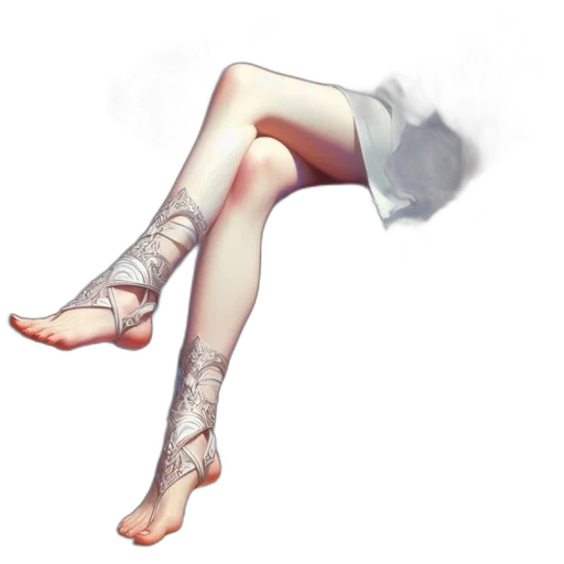 shoes, dress, robot, staff, concept art, 3d render, pixel art, photorealistic transparent PNG cut-out