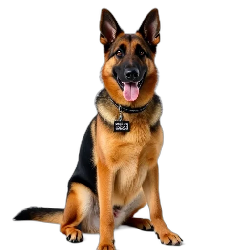 staff, animal, jewelry, weapon, photorealistic, german, shepherd, dog transparent PNG cut-out