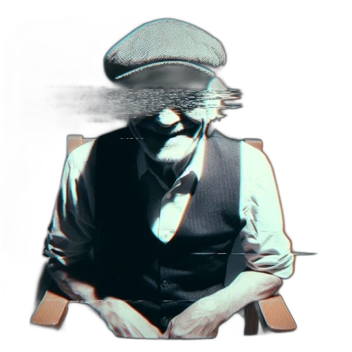 hat, staff, jacket, face, concept art, pixel art, cartoon, 3d render transparent PNG cut-out