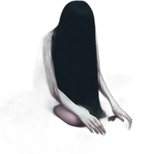 dress, mask, creature, hair, concept art, pixel art, 3d render, fantasy art transparent PNG cut-out