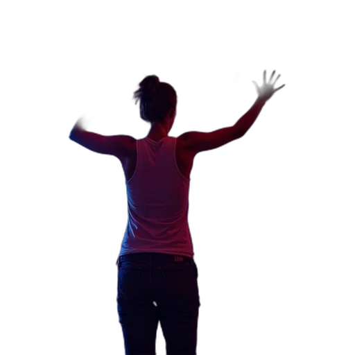 staff, jacket, robot, creature, 3d render, concept art, photorealistic, neon lights transparent PNG cut-out
