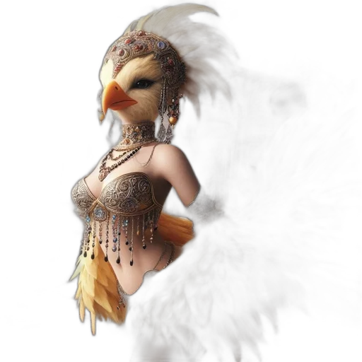 mask, jewelry, dress, fantasy art, concept art, 3d render, photorealistic, golden transparent PNG cut-out