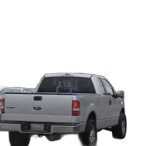 car, 3d render, white, pickup, truck, driving, street, bus transparent PNG cut-out
