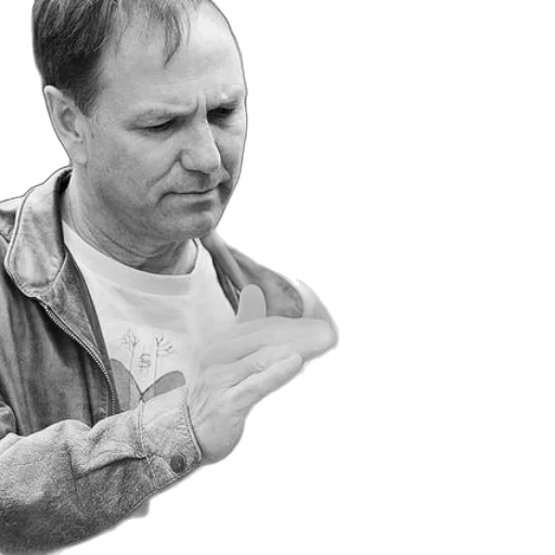 jacket, photorealistic, pencil sketch, two, men, black, white, photo transparent PNG cut-out