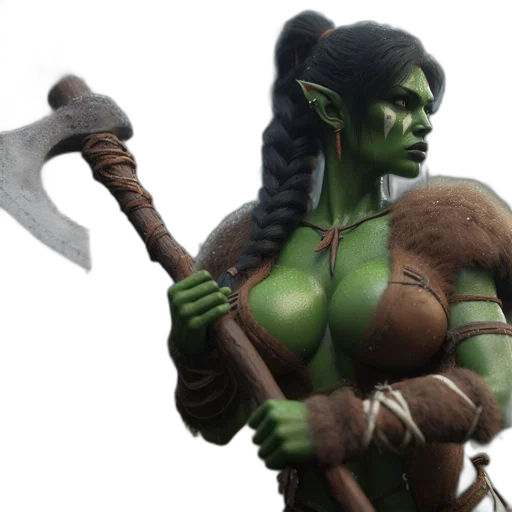 staff, weapon, fantasy art, concept art, 3d render, comic book art, green, another transparent PNG cut-out