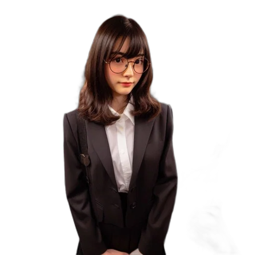 staff, jacket, dress, face, photorealistic, oil painting, anime, 3d render transparent PNG cut-out