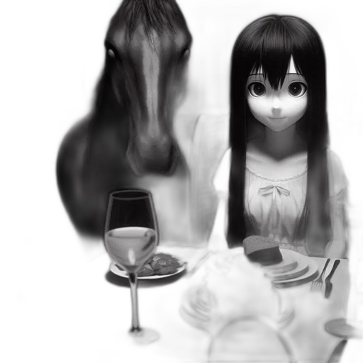 food, face, mask, hair, concept art, anime, 3d render, photorealistic transparent PNG cut-out