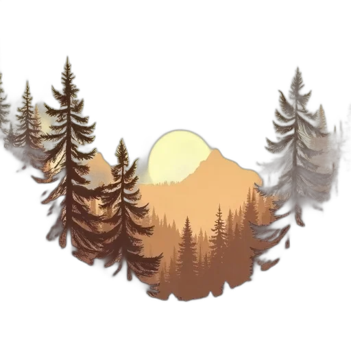 crown, tree, hat, hair, pixel art, concept art, fantasy art, watercolor transparent PNG cut-out