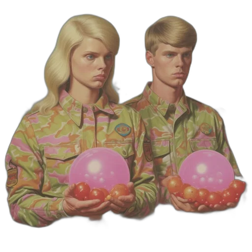 jacket, vaporwave, concept art, 3d render, photorealistic, outer space, two, camouflaged transparent PNG cut-out