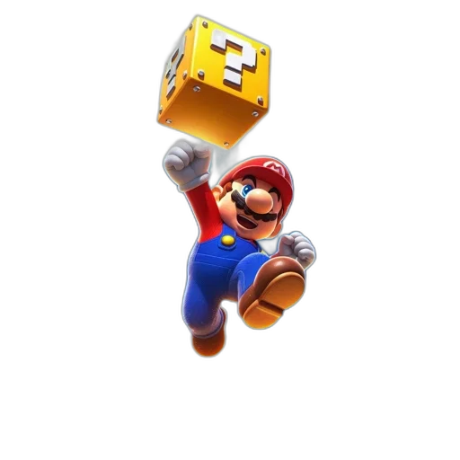 weapon, furniture, face, animal, 3d render, pixel art, concept art, mario transparent PNG cut-out