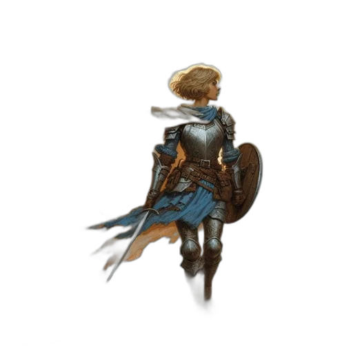 sword, staff, weapon, hair, concept art, fantasy art, pixel art, 3d render transparent PNG cut-out