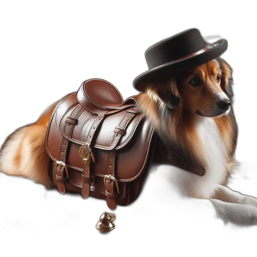 hat, animal, furniture, jacket, photorealistic, concept art, 3d render, fantasy art transparent PNG cut-out