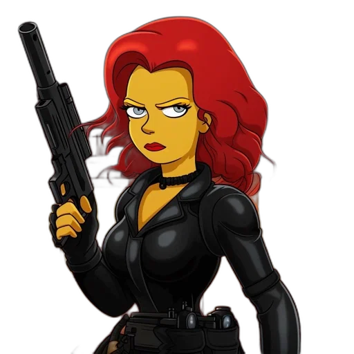 weapon, cartoon, comic book art, pixel art, concept art, stylized, female, character transparent PNG cut-out