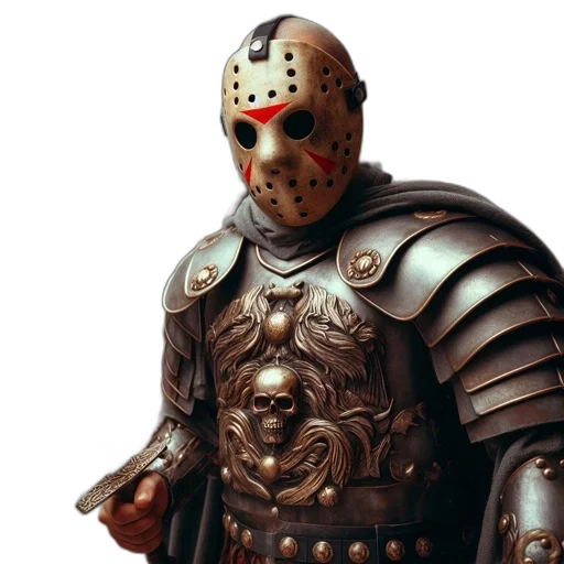 mask, face, robot, weapon, concept art, 3d render, fantasy art, photorealistic transparent PNG cut-out